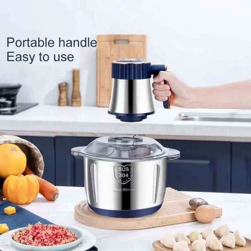 Electric Meat Grinders – 5L Stainless Steel Food Chopper & meat Mixer.