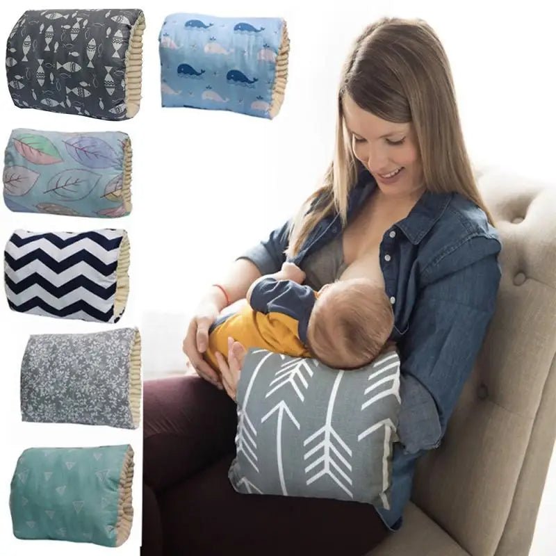 Adjustable Cotton Nursing Pillow for Baby - Washable Breastfeeding Arm Pad - Georgenest.com