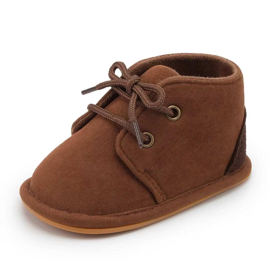 Cotton Baby Booties Anti-Slip Rubber Sole First Walker Winter Shoes - Georgenest.com