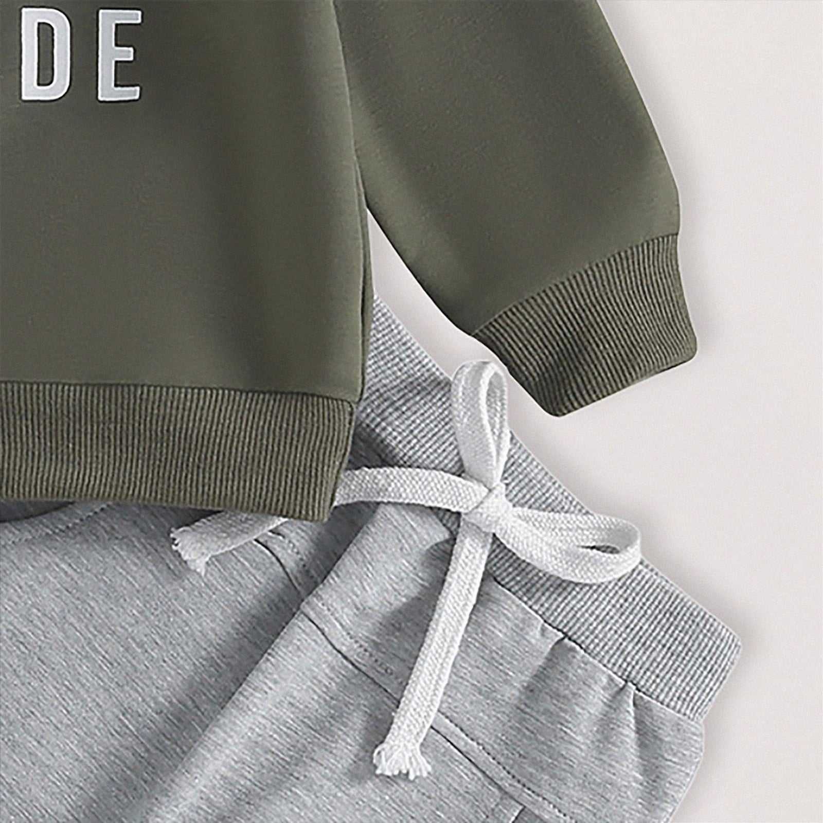 Color Blocked Baby Boy Sweatshirt Suit 6-9 Months - Georgenest.com