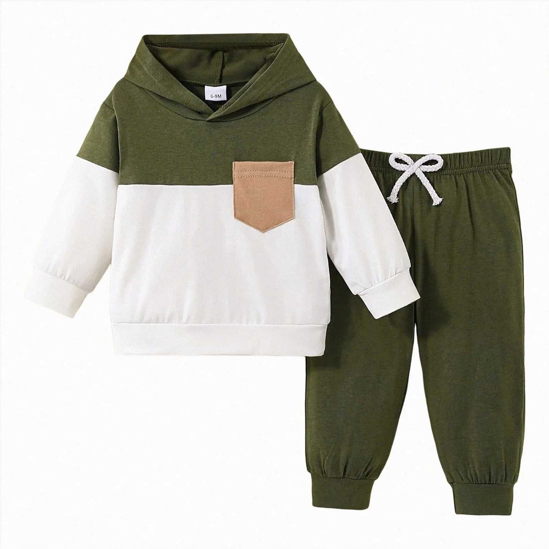 Color Blocked Baby Boy Sweatshirt Suit 6-9 Months - Georgenest.com