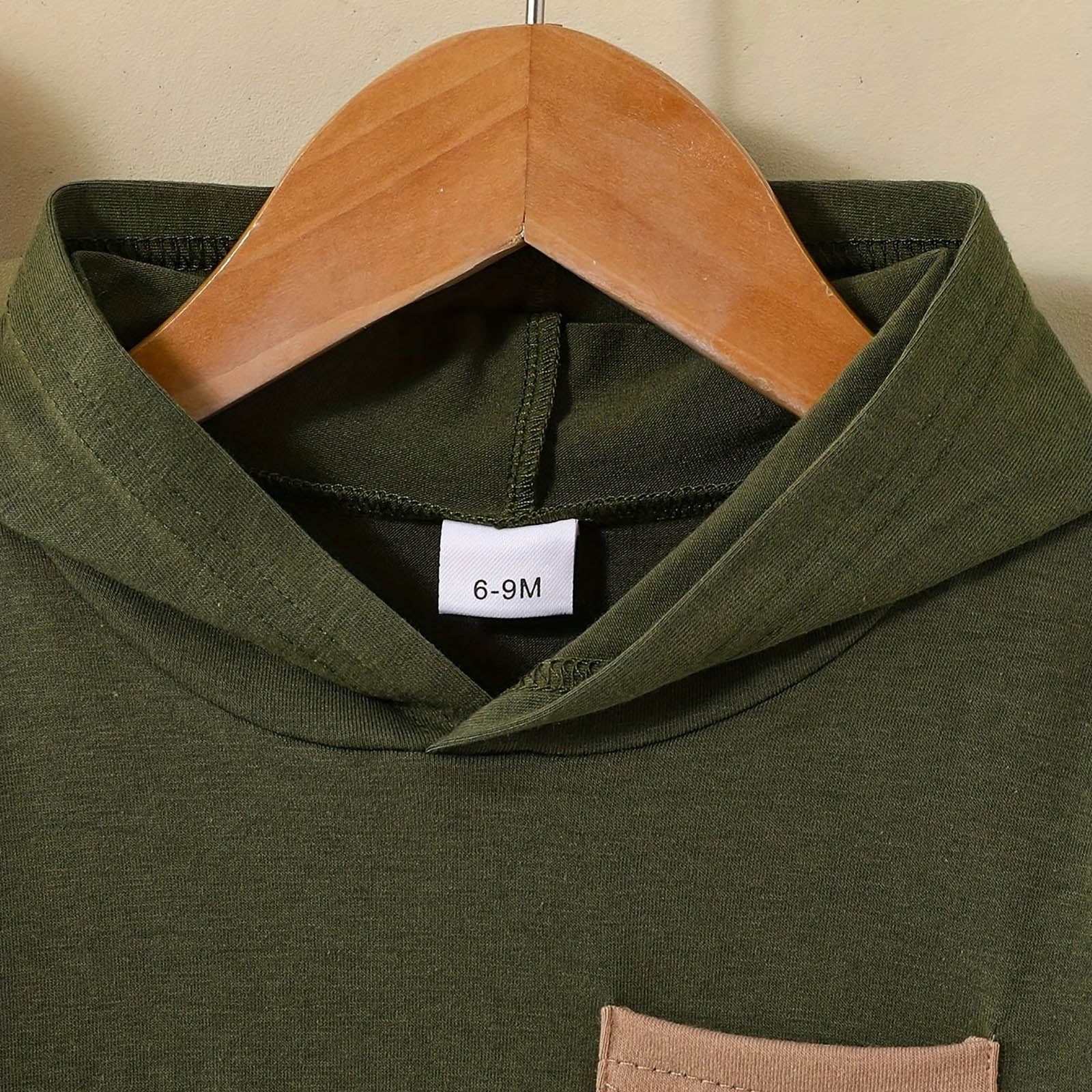 Color Blocked Baby Boy Sweatshirt Suit 6-9 Months - Georgenest.com