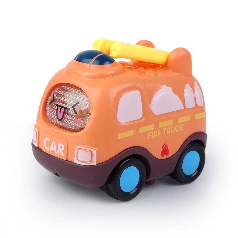 Fire Truck Pull Back Car Toy for 1-3 Year Old Boys, Early Educational Gift - Georgenest.com