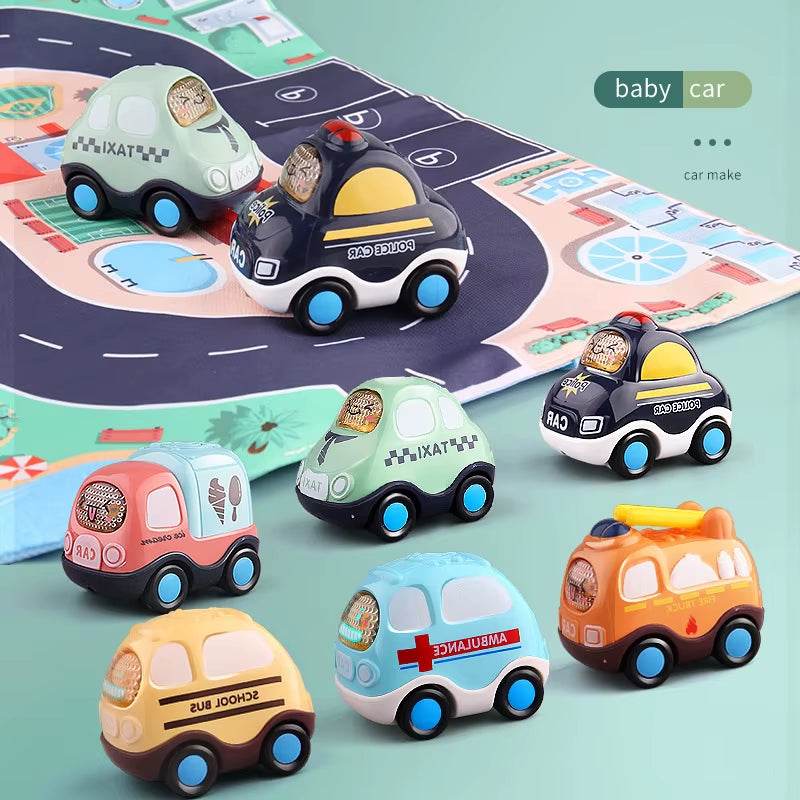 Fire Truck Pull Back Car Toy for 1-3 Year Old Boys, Early Educational Gift - Georgenest.com