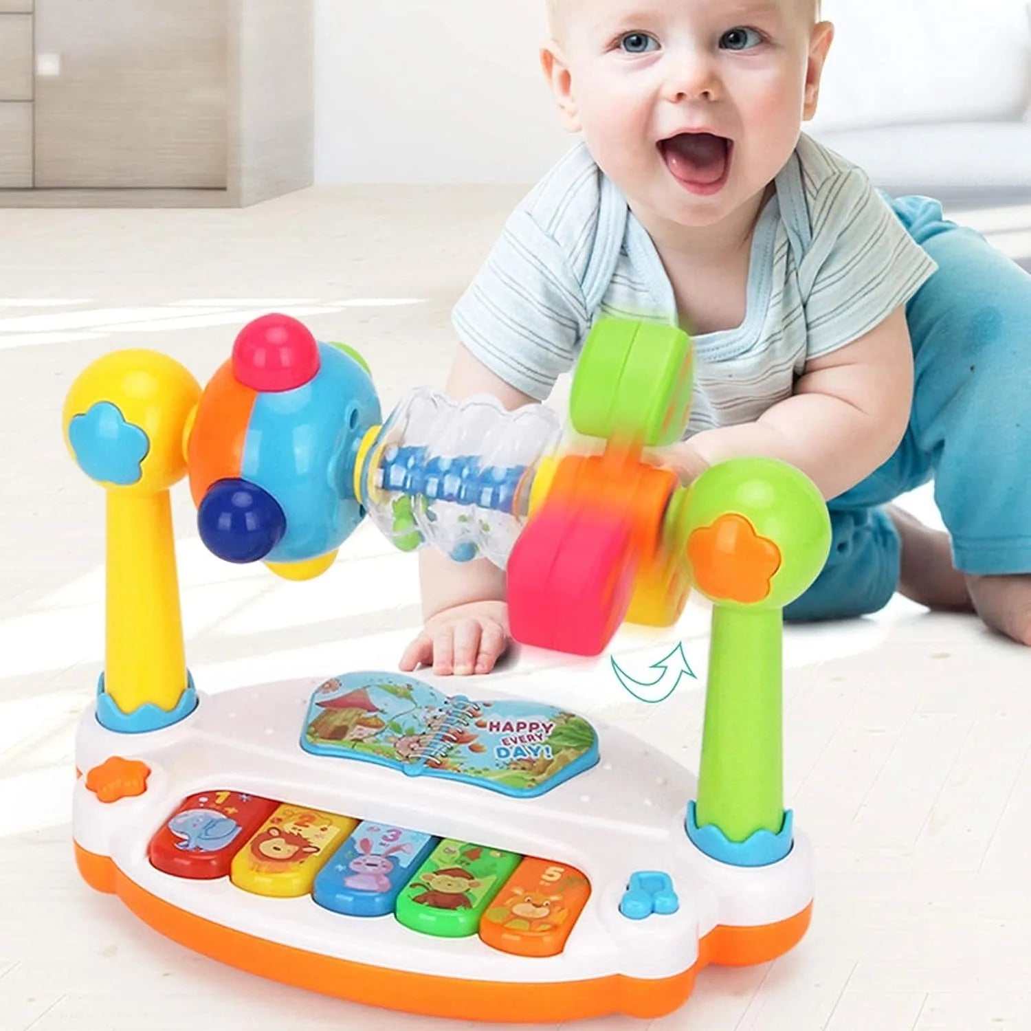 Baby Piano Toys – Musical Keyboard with Lights & Educational Fun - Georgenest.com