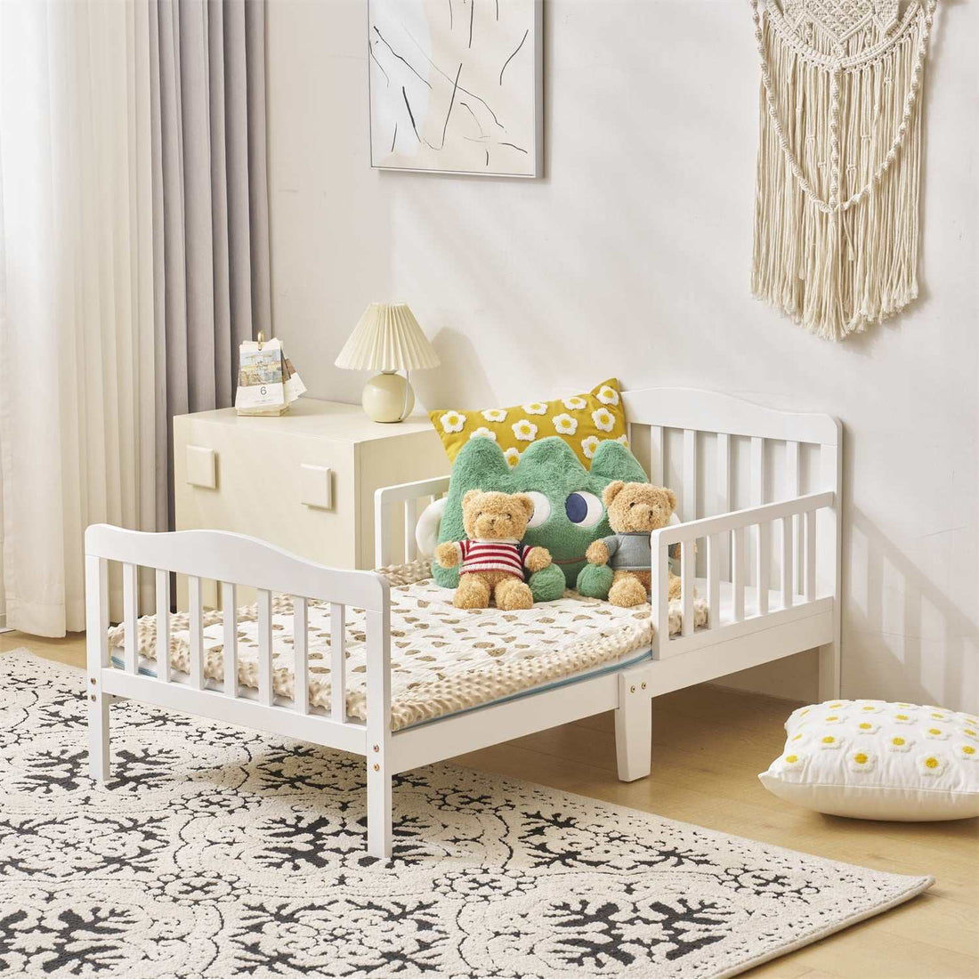 Wooden Baby Toddler Bed Kids Furniture Boys Girls Bedroom Decor - Georgenest.com