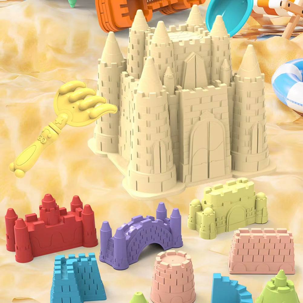 Beach Castle Bucket Sand Play Set – Kids Outdoor Sand & Water Toy - Georgenest.com