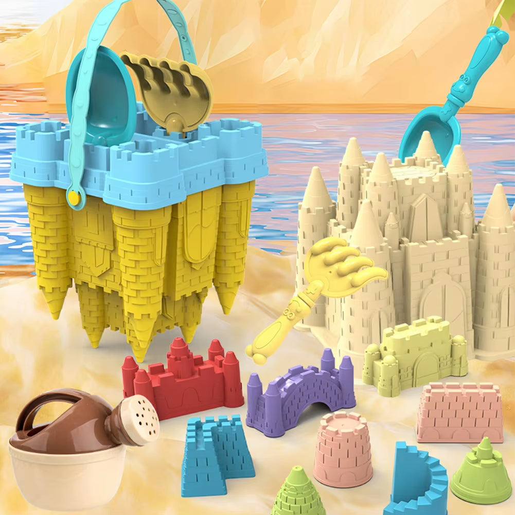 Beach Castle Bucket Sand Play Set – Kids Outdoor Sand & Water Toy - Georgenest.com