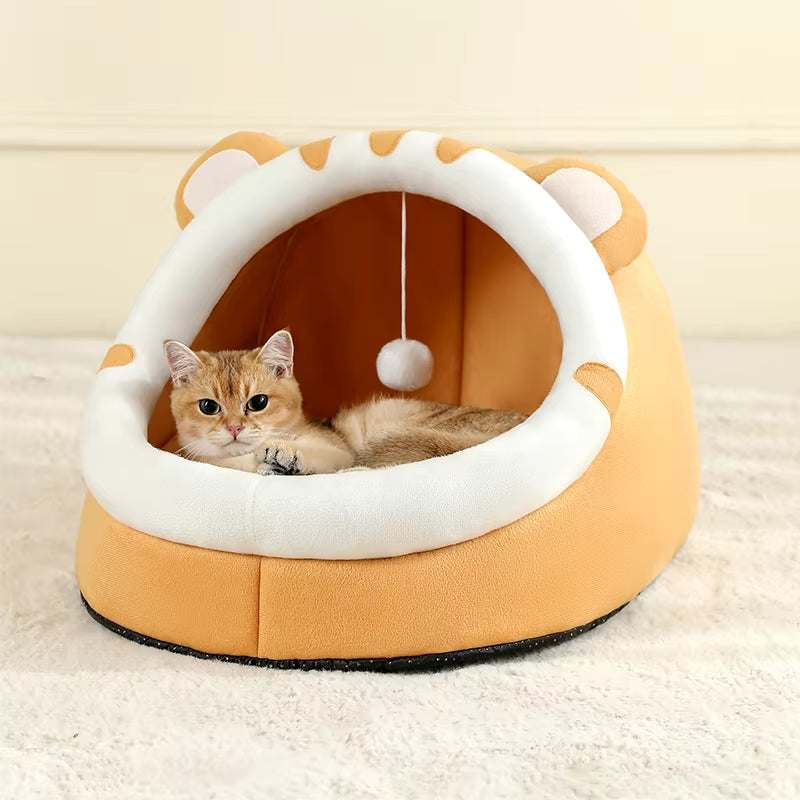 Super Cat Bed – Warm Pet House Cave Cushion for Cats & Small Dogs cat.