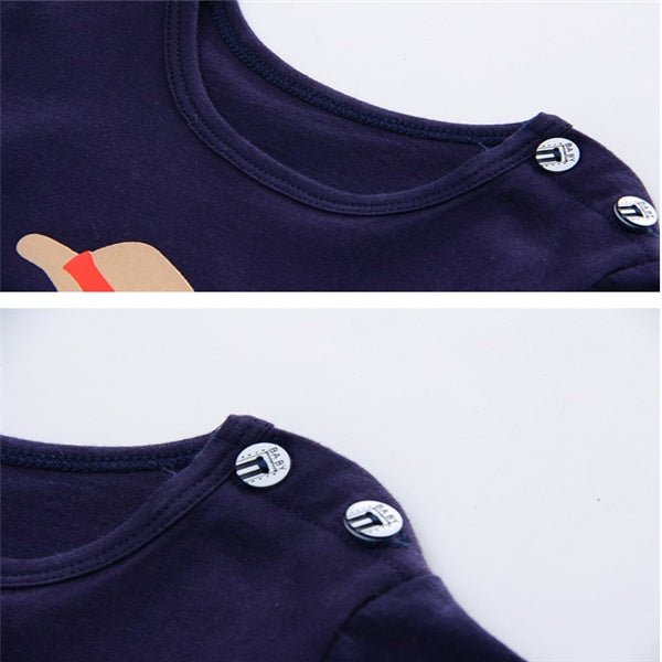 Cartoon Clothing Baby Boy Summer Clothes T-shirt Baby Girl Casual Clothing Sets - Georgenest.com