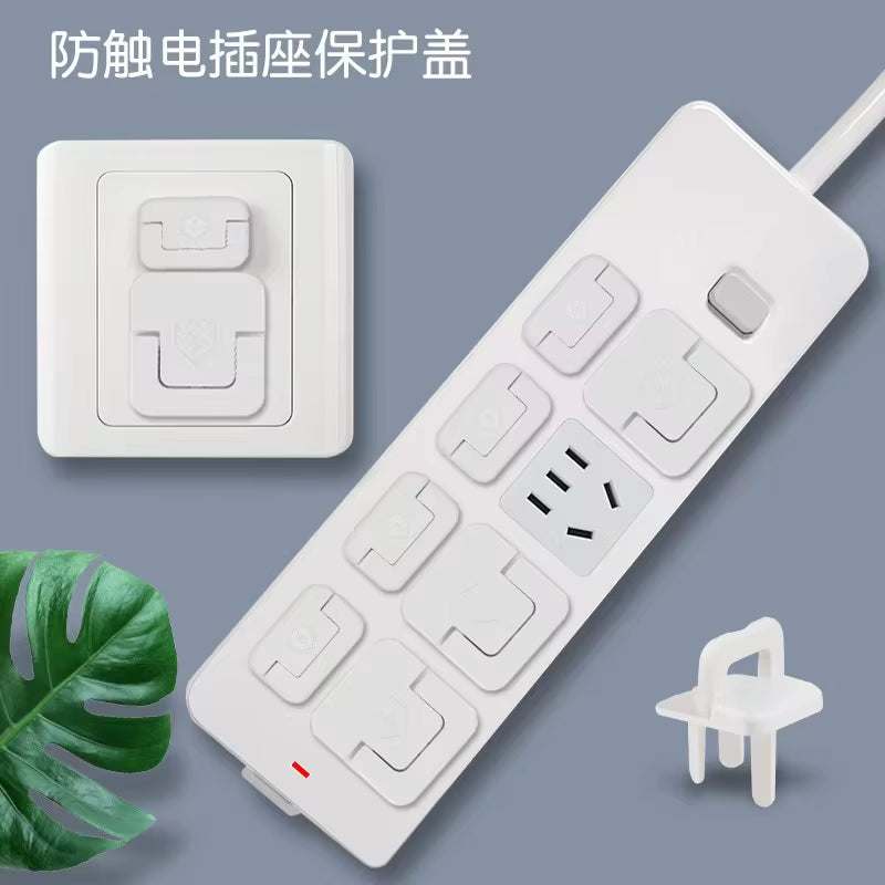 Child Safety Socket Covers – White Socket Protector Sleeves (10 pcs) - Georgenest.com