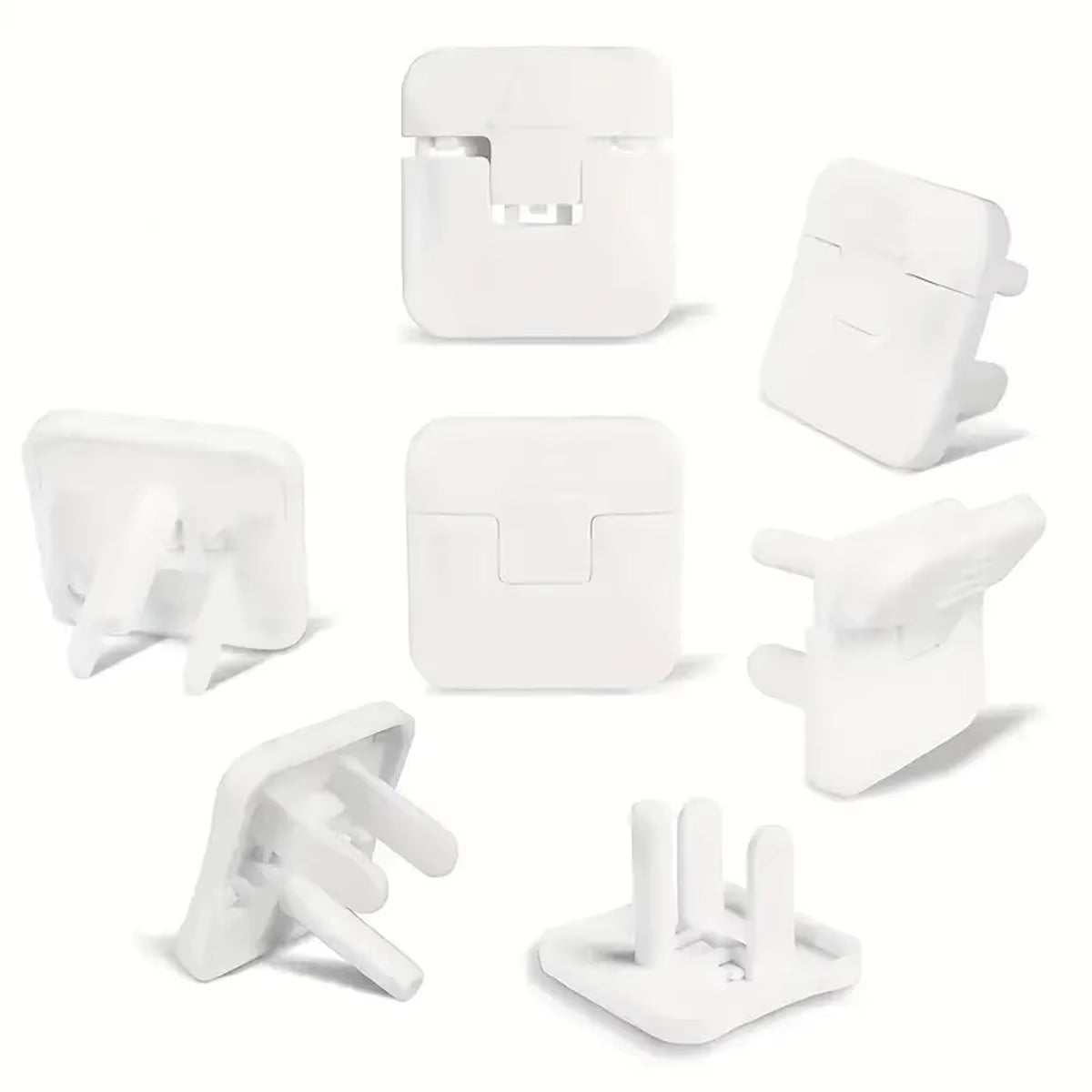 Child Safety Socket Covers – White Socket Protector Sleeves (10 pcs) - Georgenest.com
