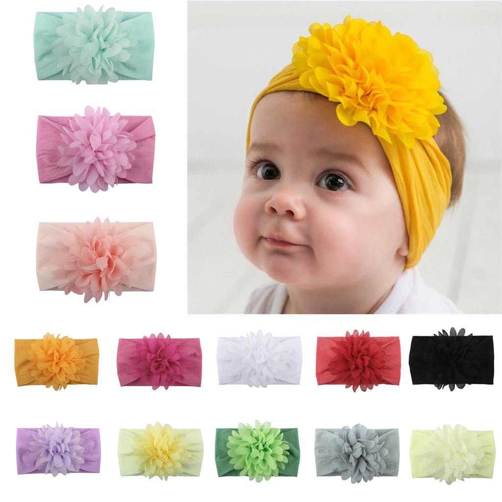 Creative Chiffon Flower Headband Baby Hair Accessories Cute Princess Headband - Georgenest.com