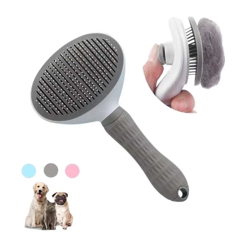 Pet Dog Hair Brush – Stainless Steel Grooming Comb for Pets Hair Brush