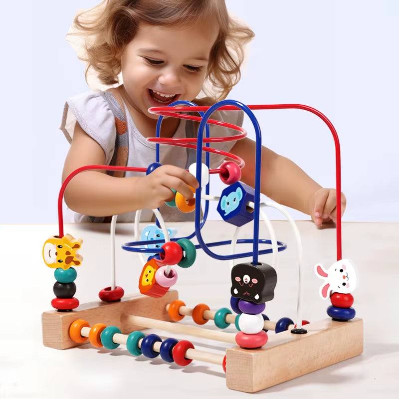 Toddler Learning Blocks and Beads Toy Set - Georgenest.com