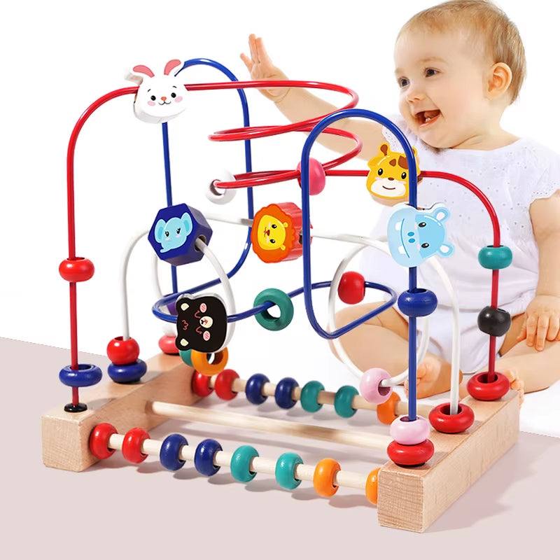 Toddler Learning Blocks and Beads Toy Set - Georgenest.com