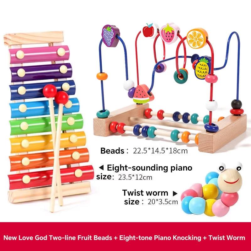 Toddler Learning Blocks and Beads Toy Set - Georgenest.com