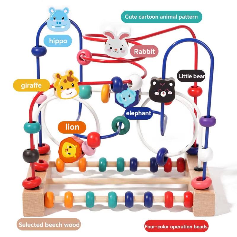 Toddler Learning Blocks and Beads Toy Set - Georgenest.com