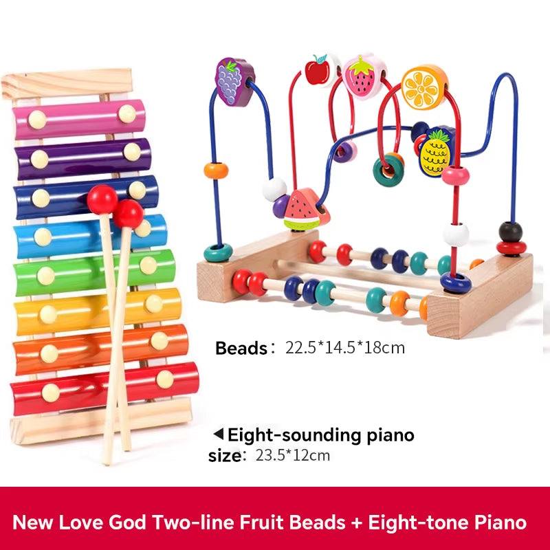 Toddler Learning Blocks and Beads Toy Set - Georgenest.com