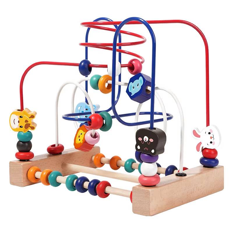 Toddler Learning Blocks and Beads Toy Set - Georgenest.com