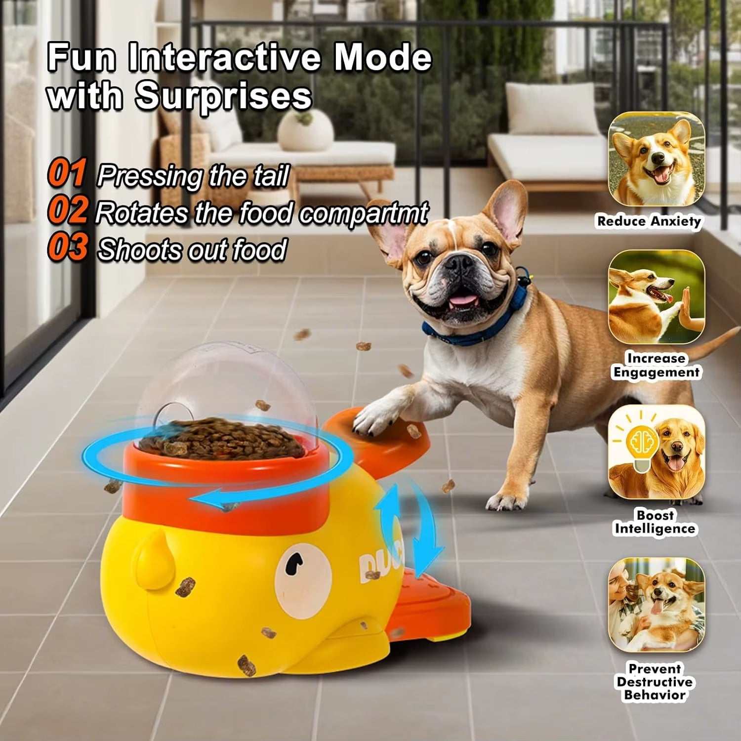 Pet Snack Feeder – Automatic Dog & Cat Food Dispenser for Training pet