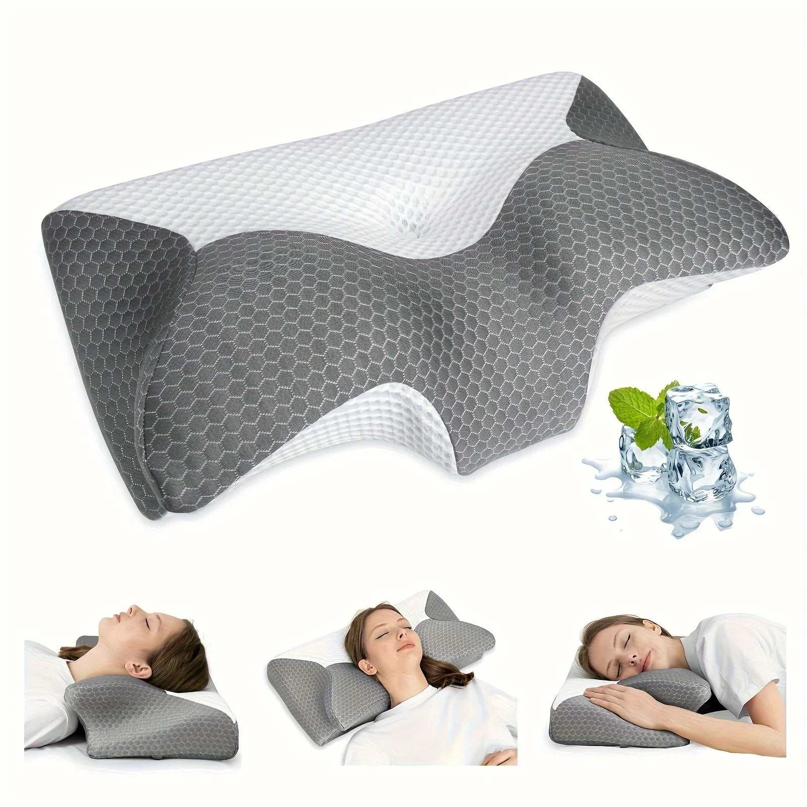 Cervical Memory Foam Pillow – Orthopedic Neck & Shoulder Support Foam.