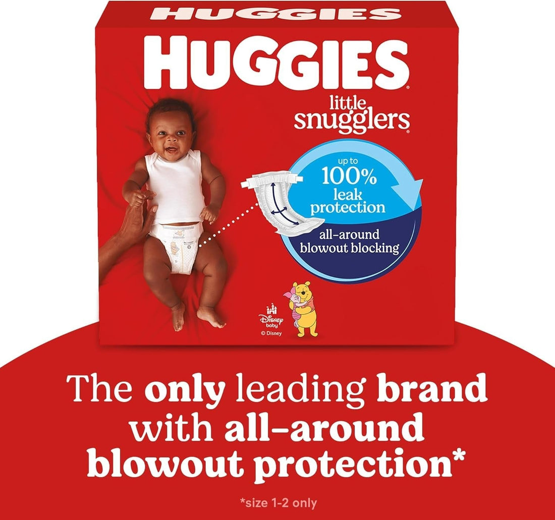 Huggies Little Snugglers Baby Diapers, Size Newborn (Up to 10 Lbs), 31 Ct - Georgenest.com