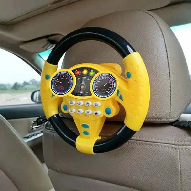 Infant Shining Simulation Steering Wheel – Baby Educational Toy Gift.. - Georgenest.com