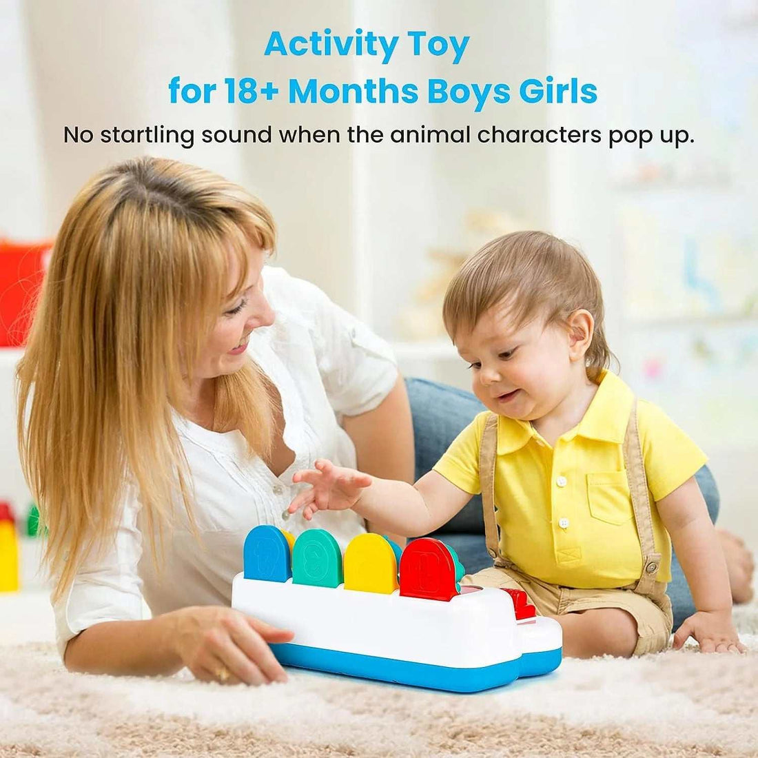 Montessori Cause and Effect Baby Toy - Animal Learning Game, 6-12 Months, Boys Girls - Georgenest.com
