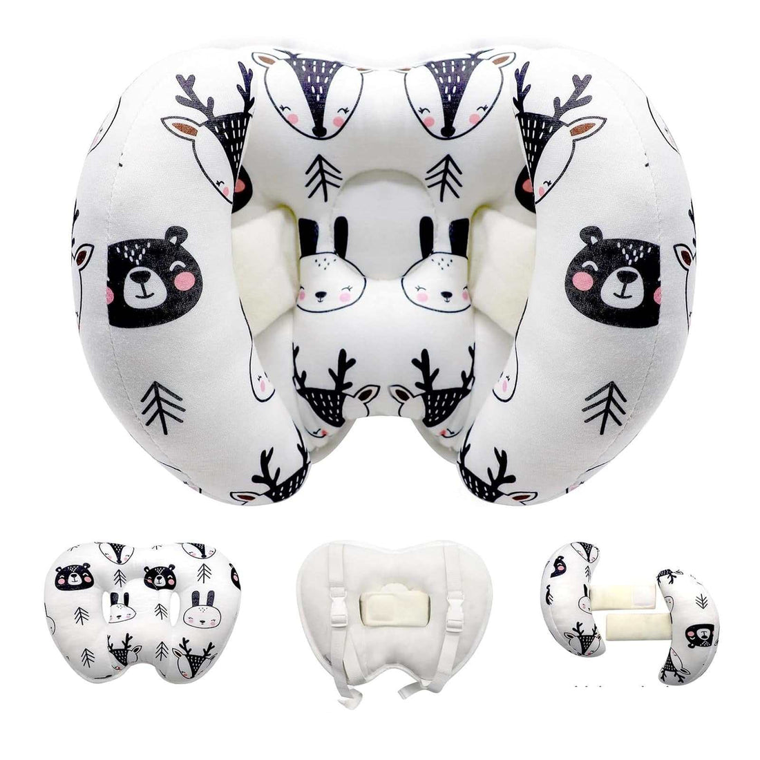 KAKIBLIN Baby Head Neck Support Pillow Travel Banana Shaped for Car Seat Strolle - Georgenest.com