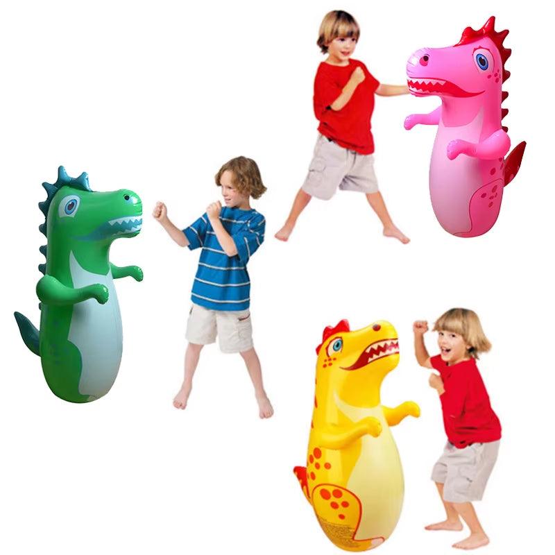 Kids & Adults Inflatable Tumbler Boxing Punching Bag (Dinosaur Design) - Georgenest.com