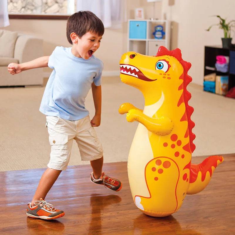 Kids & Adults Inflatable Tumbler Boxing Punching Bag (Dinosaur Design) - Georgenest.com
