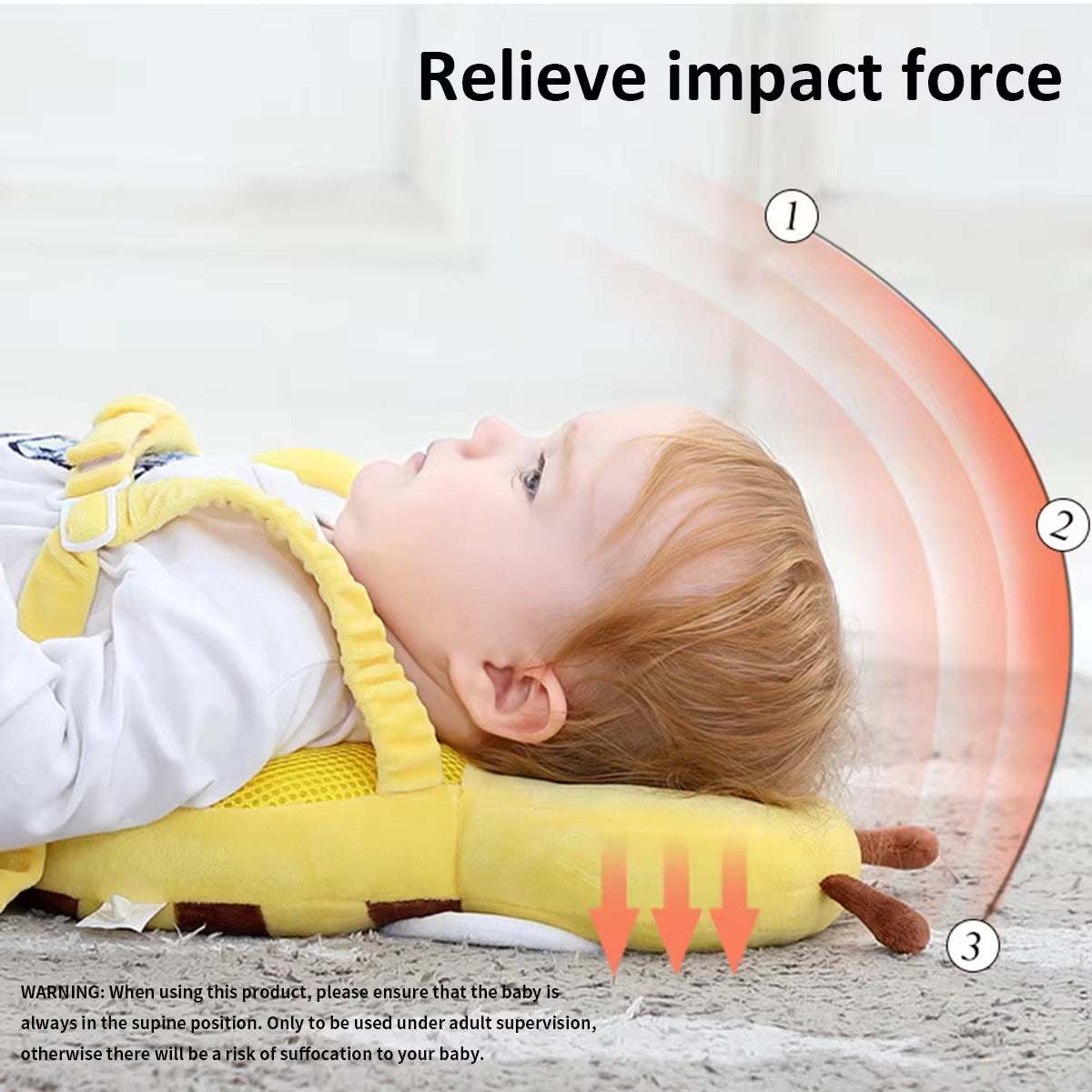 Baby Head Protector Pillow for Safety Learning to Walk - Fall Prevention Pad - Georgenest.com