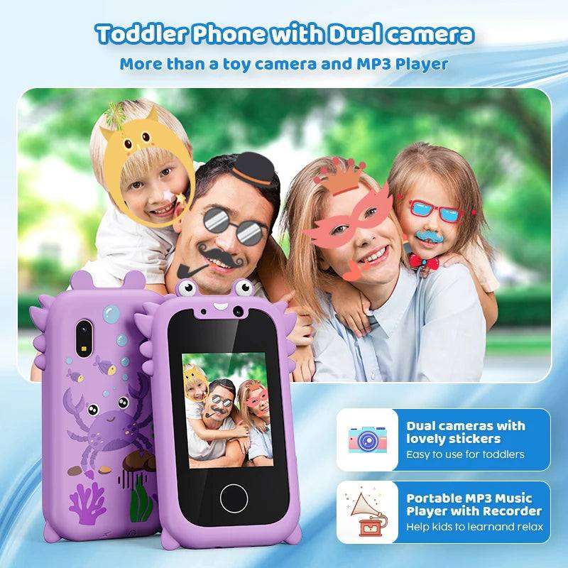 Kids Smart Phone Educational Touchscreen Music &Camera Toy Smart Phone - Georgenest.com