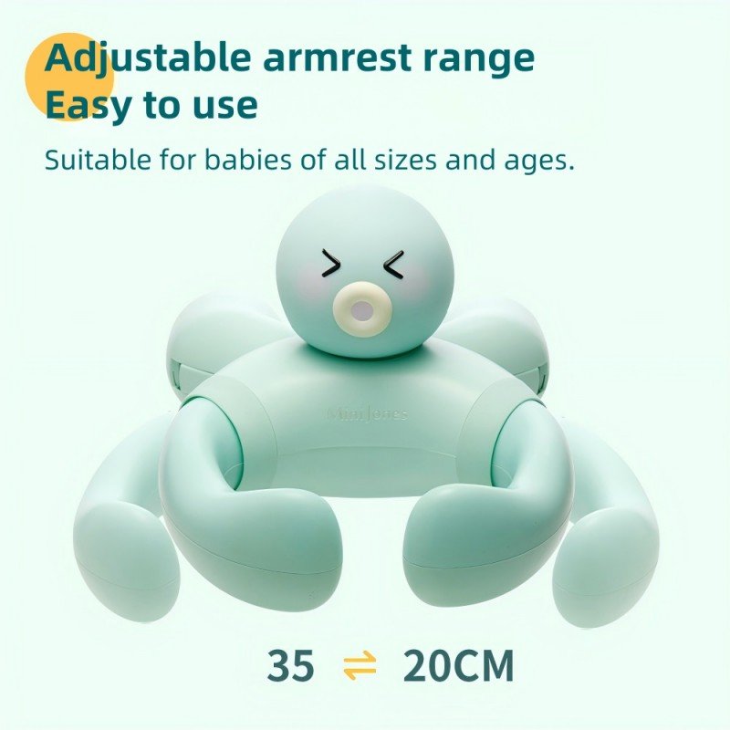 MiniJones Baby Bath Stand Suction Cup Wall - Mounted Adjustable Width Portable Standing Shower Holder - Georgenest.com