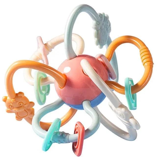 Montessori Silicone Rattle & Teether Set (0‑12 months) - Georgenest.com