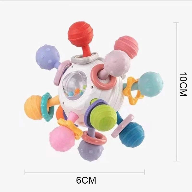 Montessori Silicone Rattle & Teether Set (0‑12 months) - Georgenest.com
