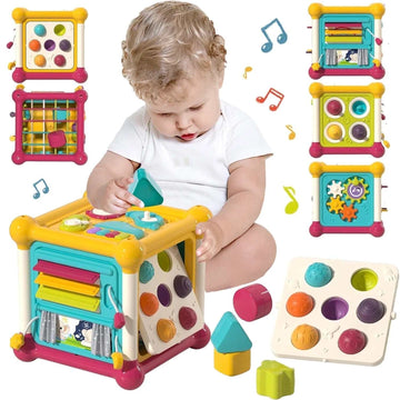 12-in-1 Montessori Educational Cube Toy for 1-3 Year Olds - Georgenest.com