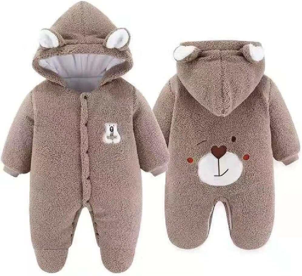 Winter Hooded Fleece Snowsuit for Newborn Babies - Georgenest.com