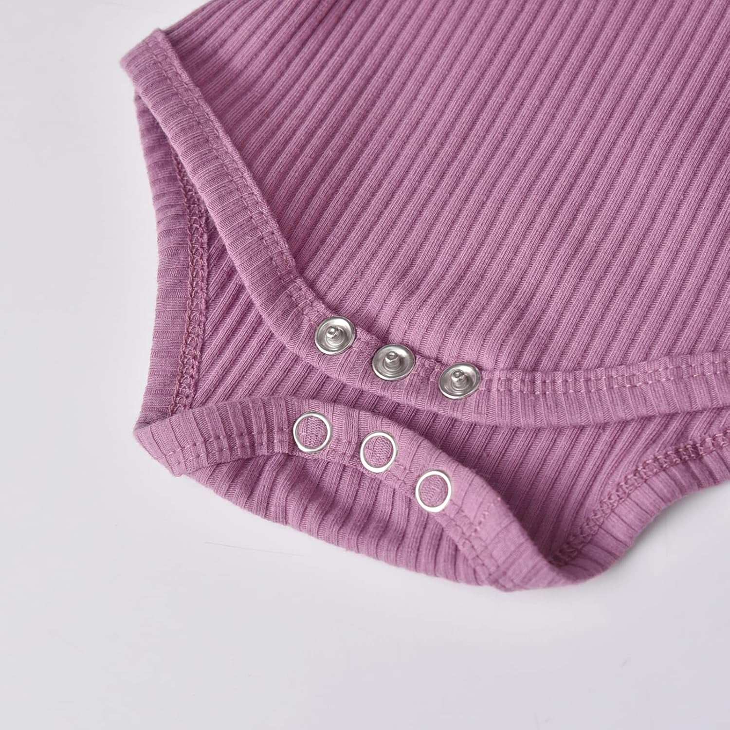 Solid Color Ribbed Infant Girl Outfit Set - Georgenest.com