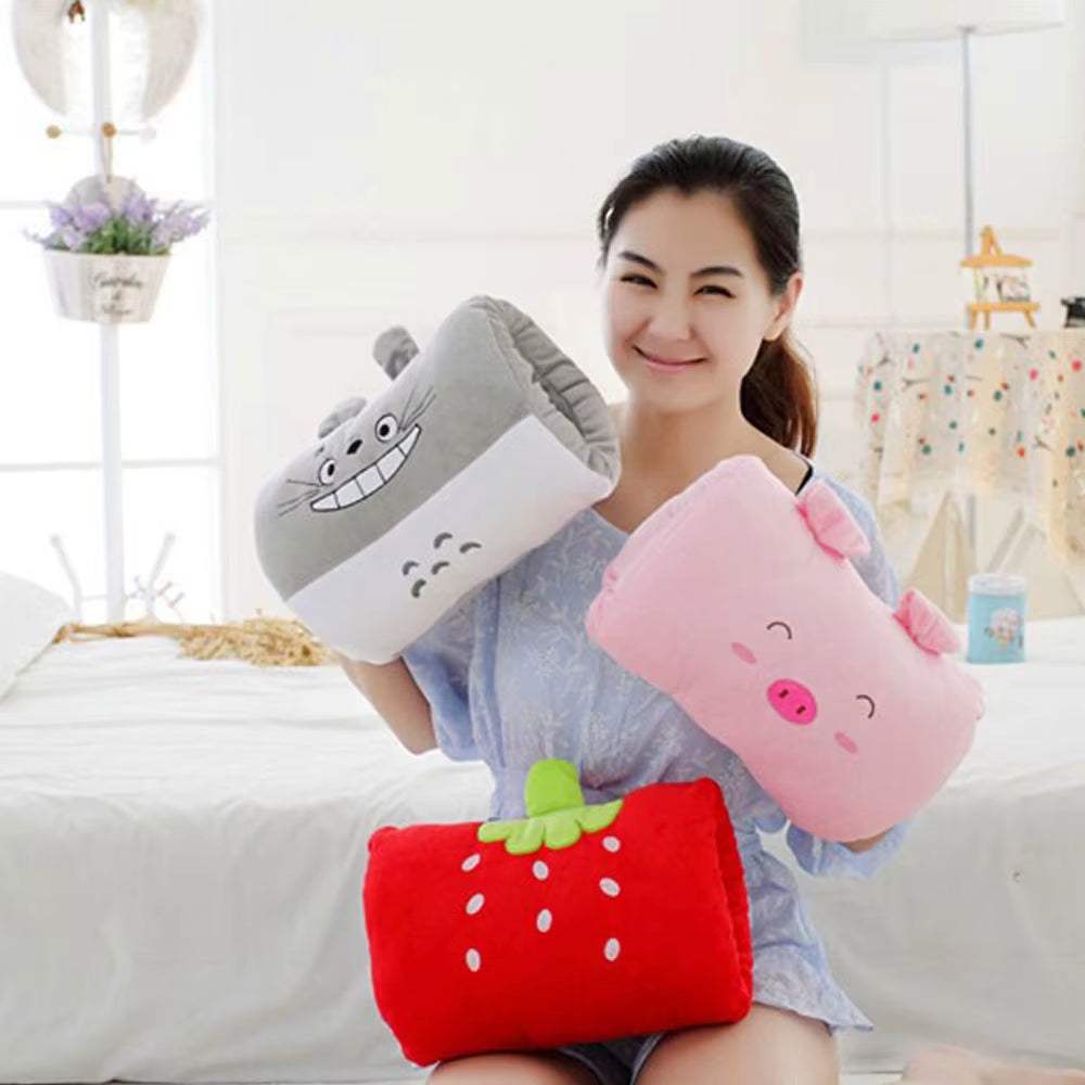 Pink Bear Children'S Plush Pillows – Hand Warmers & Cute Cushion - Georgenest.com