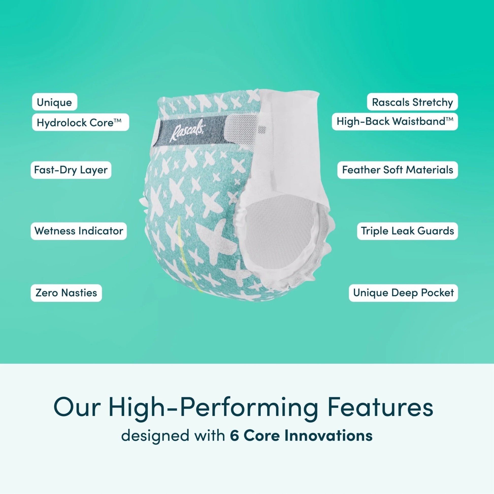 Premium Absorbent Baby Diapers Size 1, 38 Count - Georgenest.com