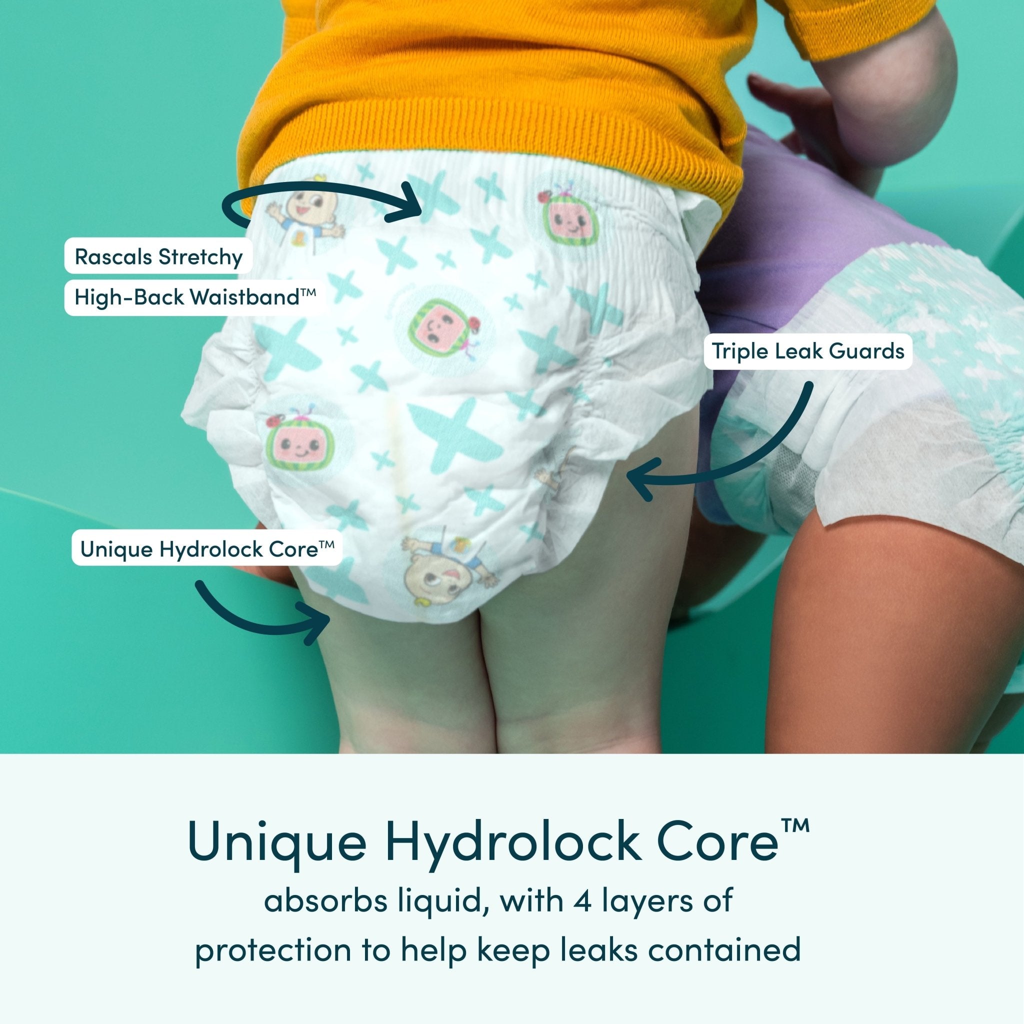 Premium Absorbent Baby Diapers Size 5, 64 Count - Georgenest.com