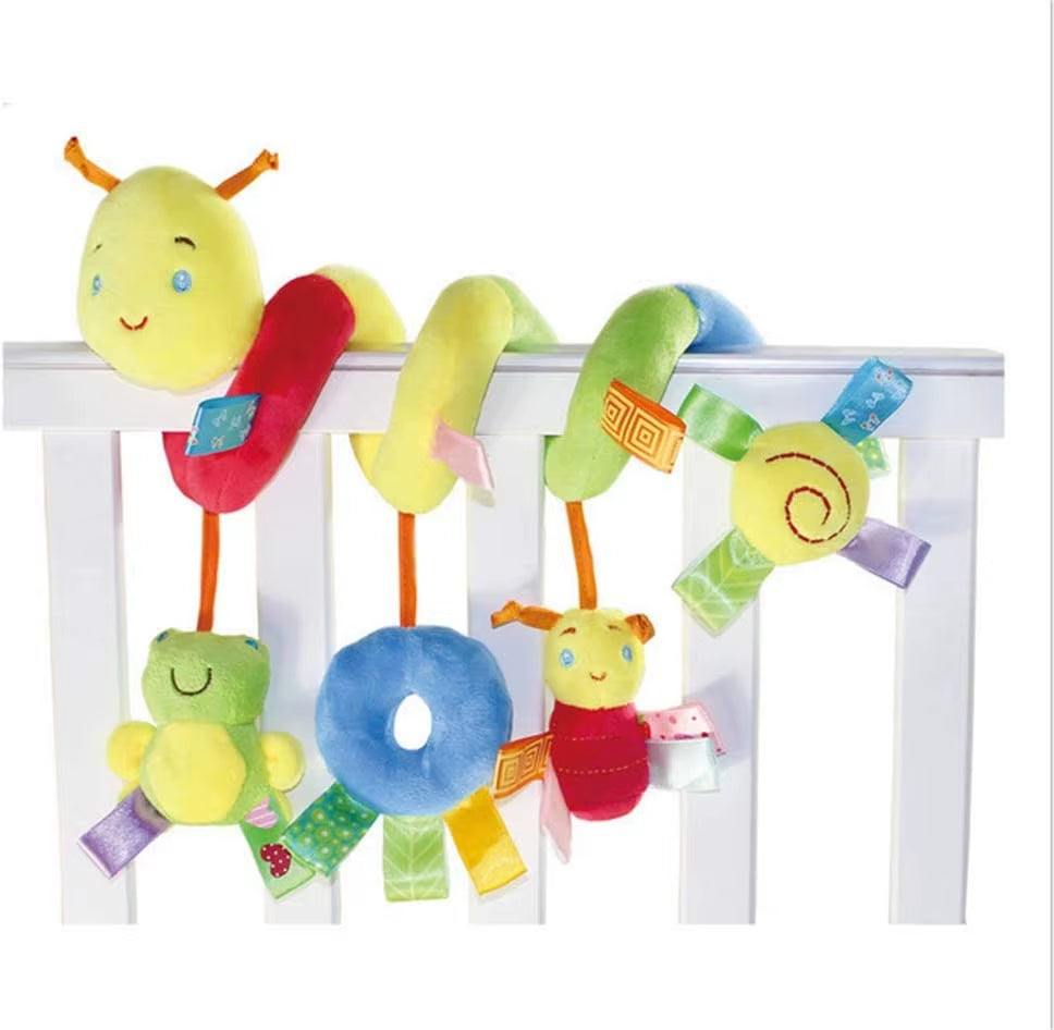 Spiral Plush Activity Toy for Infant – Hanging Car Seat & Stroller Rattle - Georgenest.com
