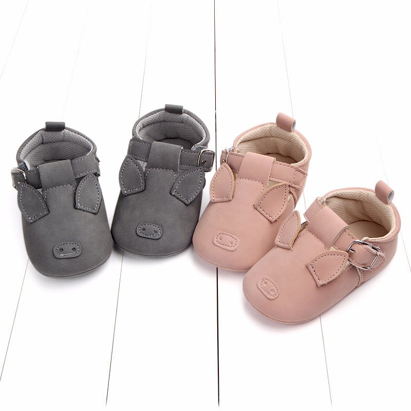 Spring and autumn cartoon animal baby shoes matte leather non - slip soft bottom baby shoes wholesale 0884 - Georgenest.com