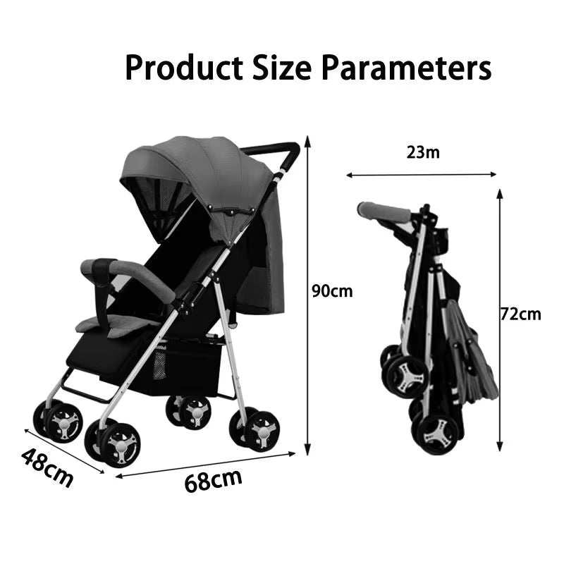 Multifunctional Baby Stroller for Newborns - Light & Convenient Travel Solution - Georgenest.com
