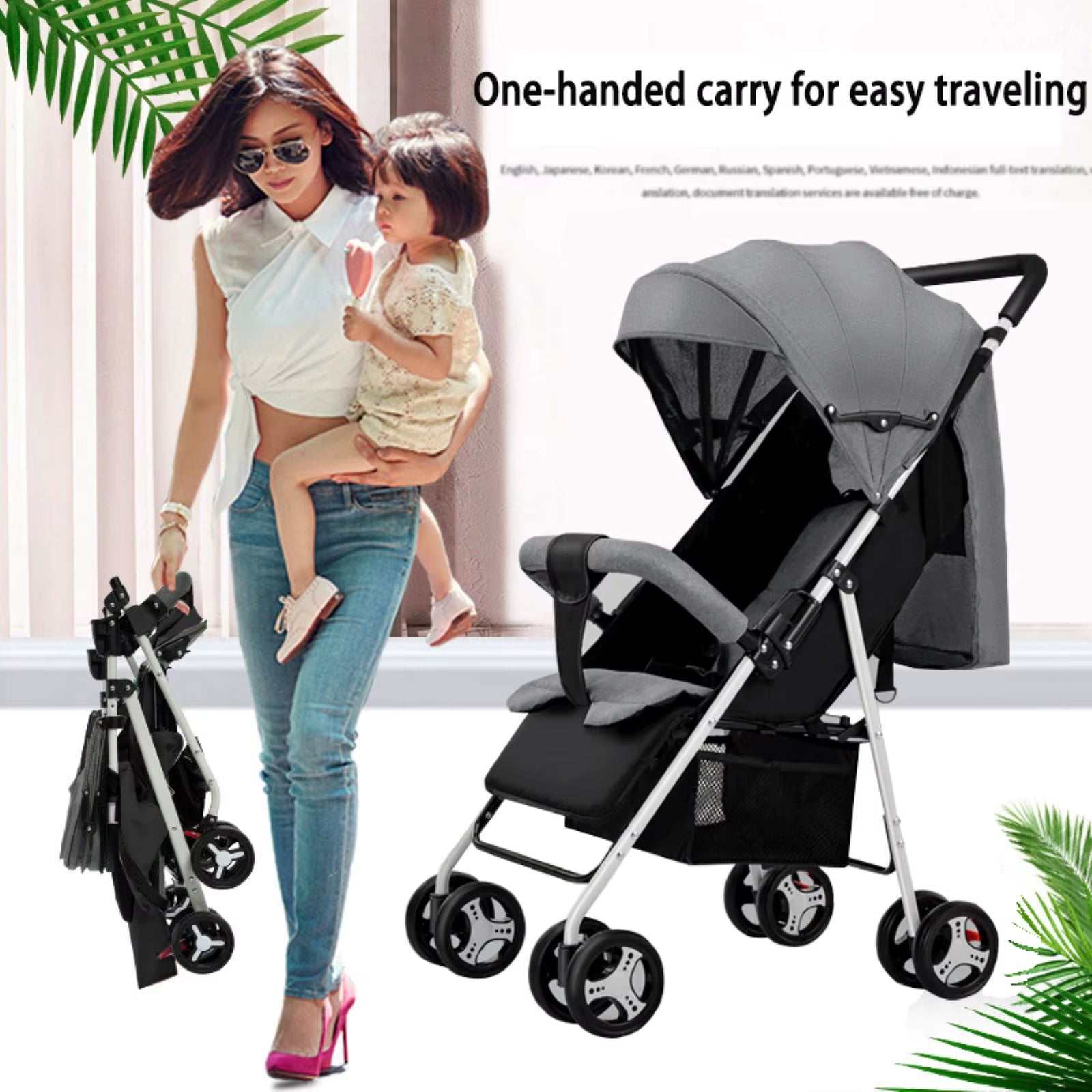 Multifunctional Baby Stroller for Newborns - Light & Convenient Travel Solution - Georgenest.com