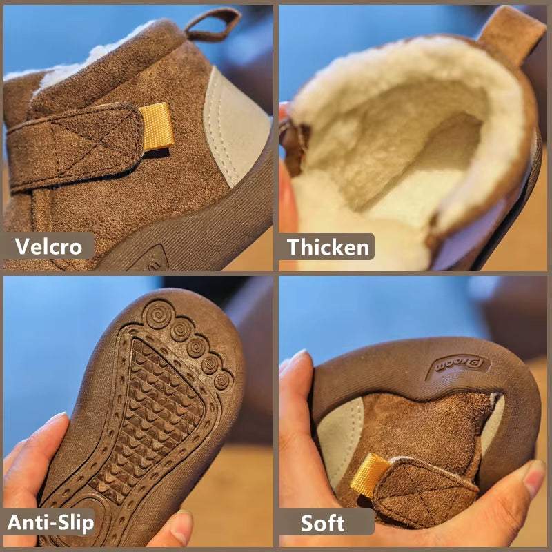 Soft Plush Winter Baby Boots for Toddlers and Newborns - Outdoor Infant Shoes - Georgenest.com