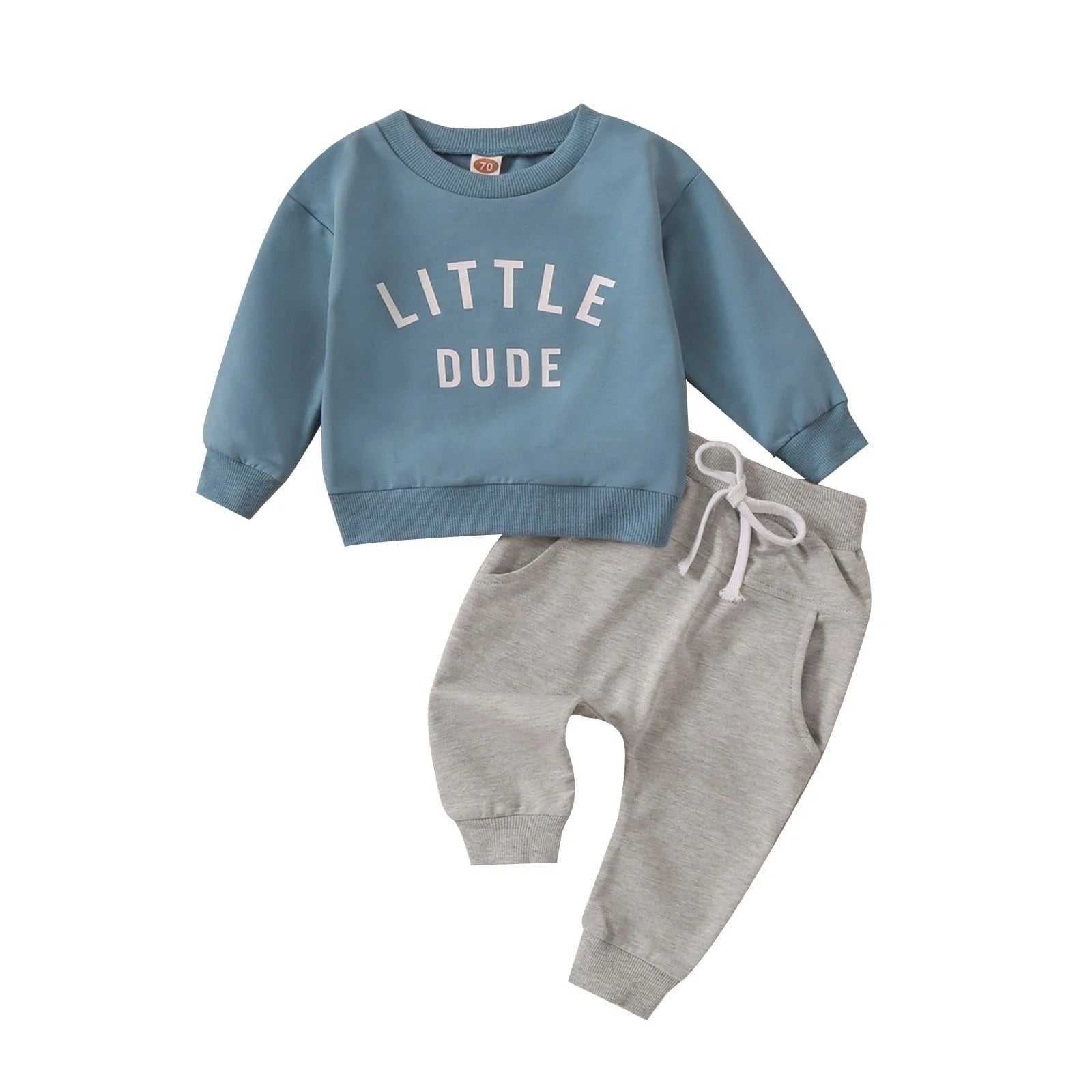 Letter Print Toddler Boys' Winter Outfits 1T-3T Set - Georgenest.com