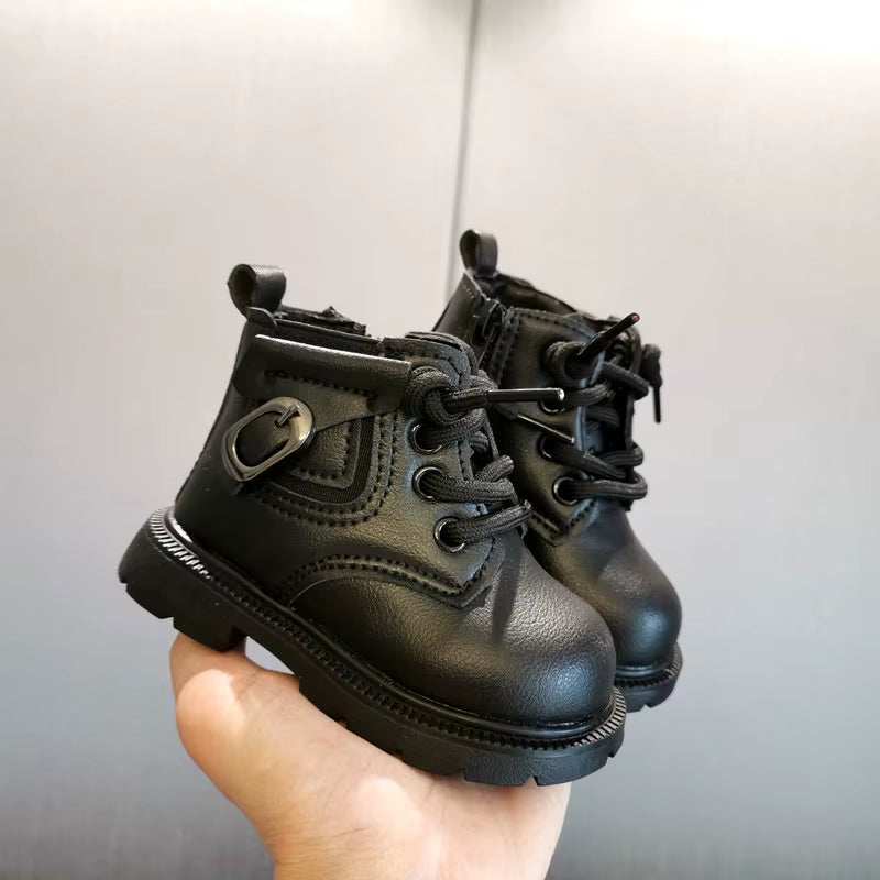 Soft PU Leather Baby Boots - Autumn/Winter Toddler Outdoor Shoes - Georgenest.com